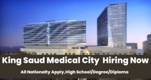 King Saud Medical City Careers