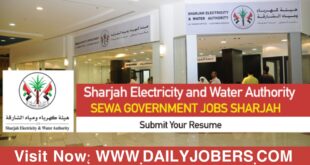 SEWA Jobs In Sharjah