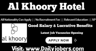 Al Khoory Hotel Jobs