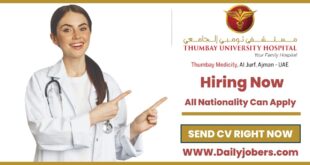 Thumbay University Hospital Careers