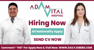 Adam Vital Hospital Jobs