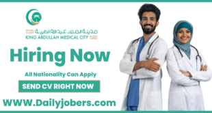 King Abdulaziz Medical City Riyadh Jobs