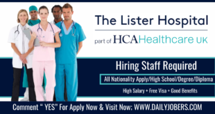 The Lister Hospital Jobs