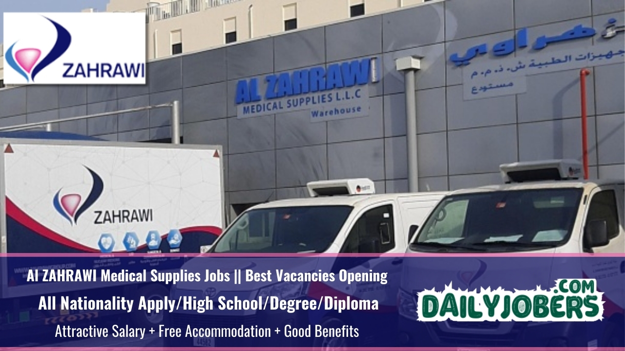 Al ZAHRAWI Medical Supplies Jobs