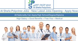 Al Shefa Polyclinic Jobs