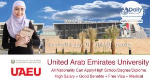 United Arab Emirates University Jobs