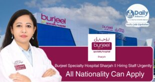 Burjeel Specialty Hospital Sharjah Careers