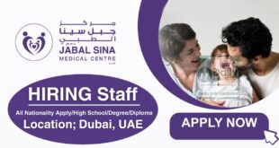 Jabal Sina Medical Centre Jobs