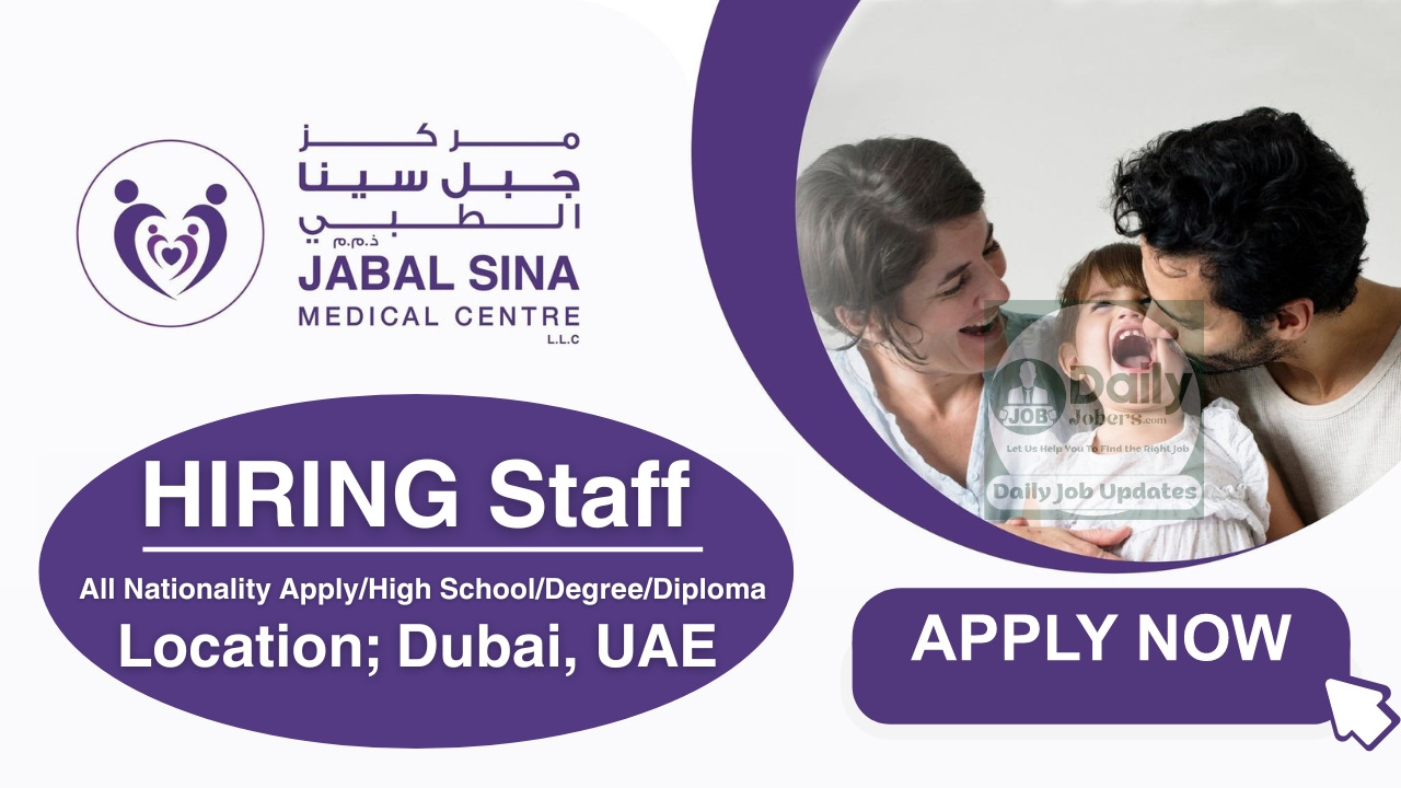 Jabal Sina Medical Centre Jobs