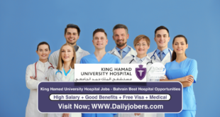 King Hamad University Hospital Jobs